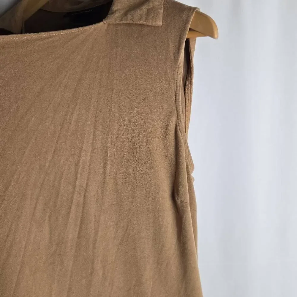 Ashley‎ Steward Tan Jacket Ruffle Wrap